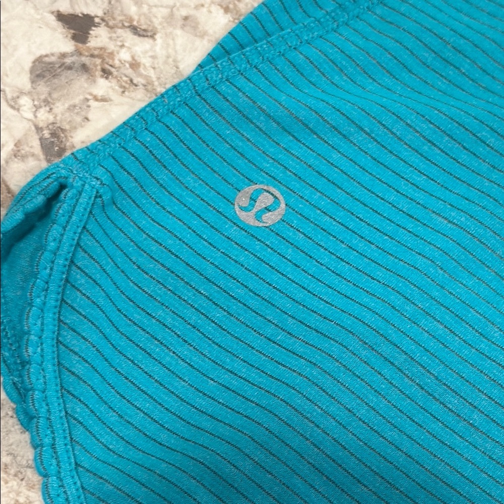 Lululemon Athletica Blue Sleeveless Tank Top
